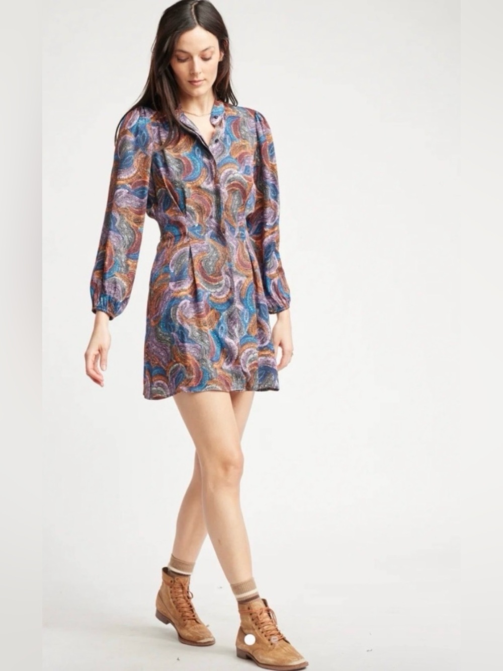 NWT Self Contrast/Anthropolgie Saige Dress L